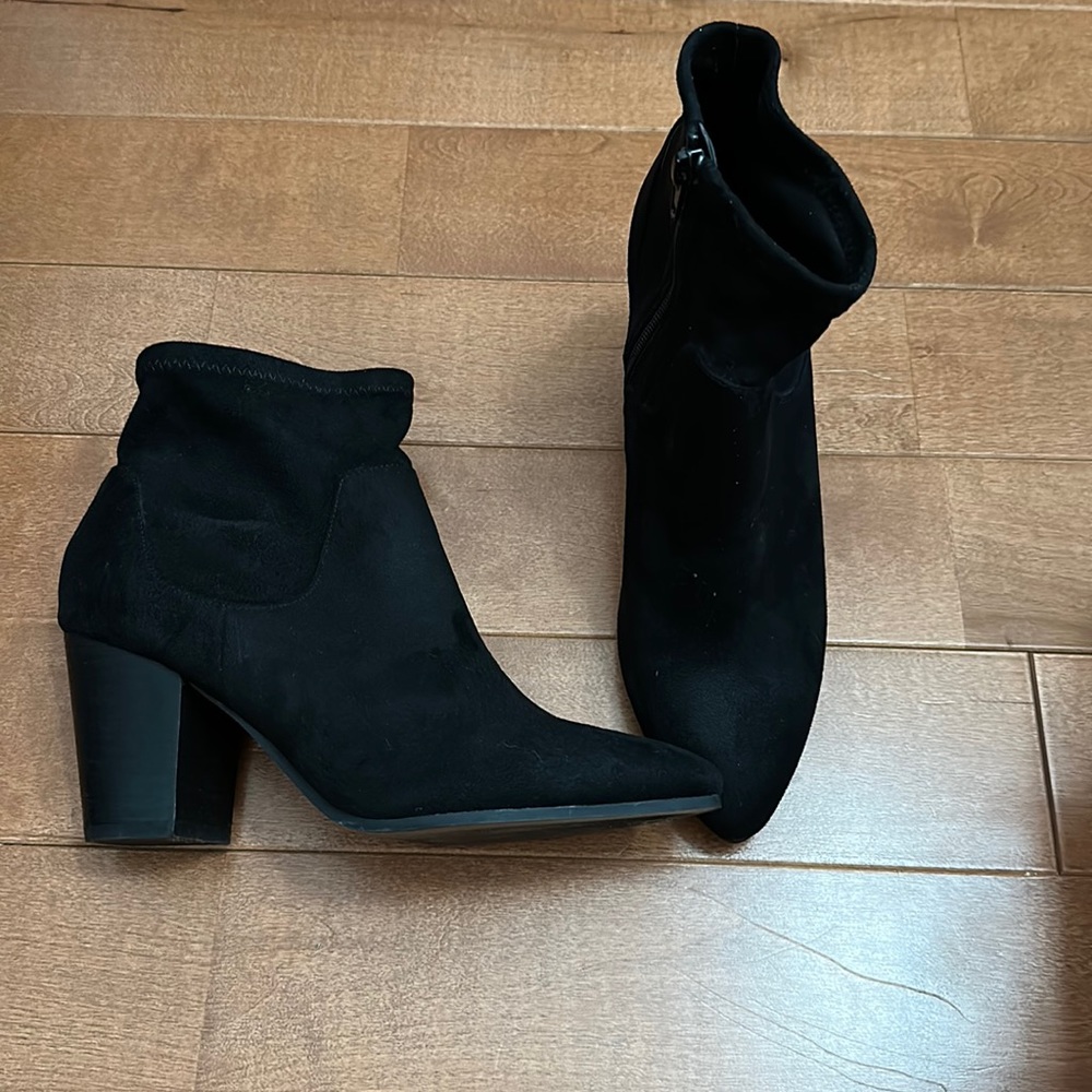 Black Suede ALDO Booties
